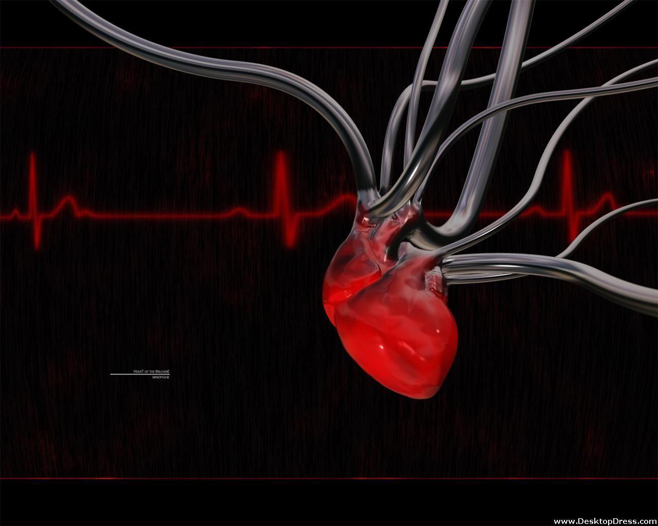 1280x1024 Desktop Wallpaper 3D Background Heart of the Machine