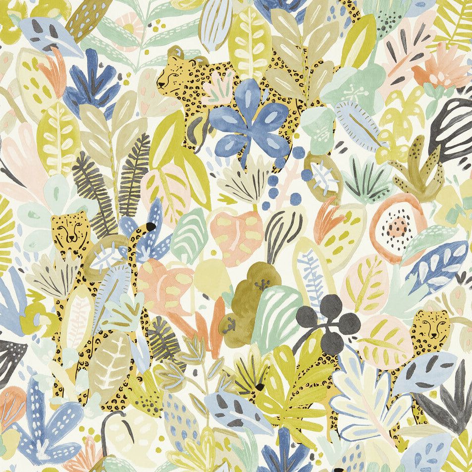 953x953 Scion x Kravet Kumana Tropicana Wallpaper