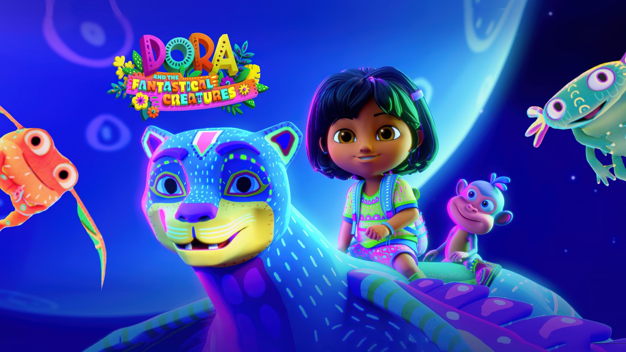 2560x1440 Dora and the Fantastical Creatures Wallpaper 4K, Animation, 5K