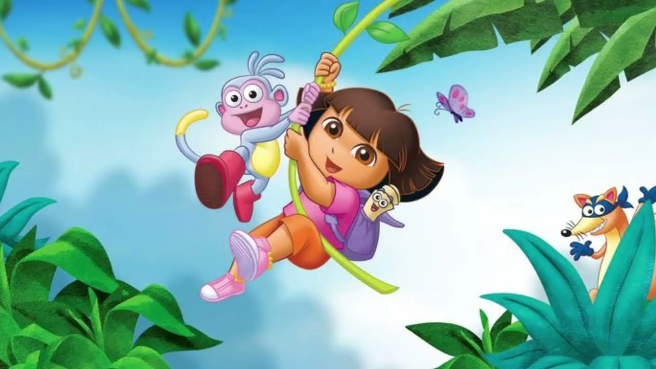 1280x720 Dora buji cartoon friends drawing