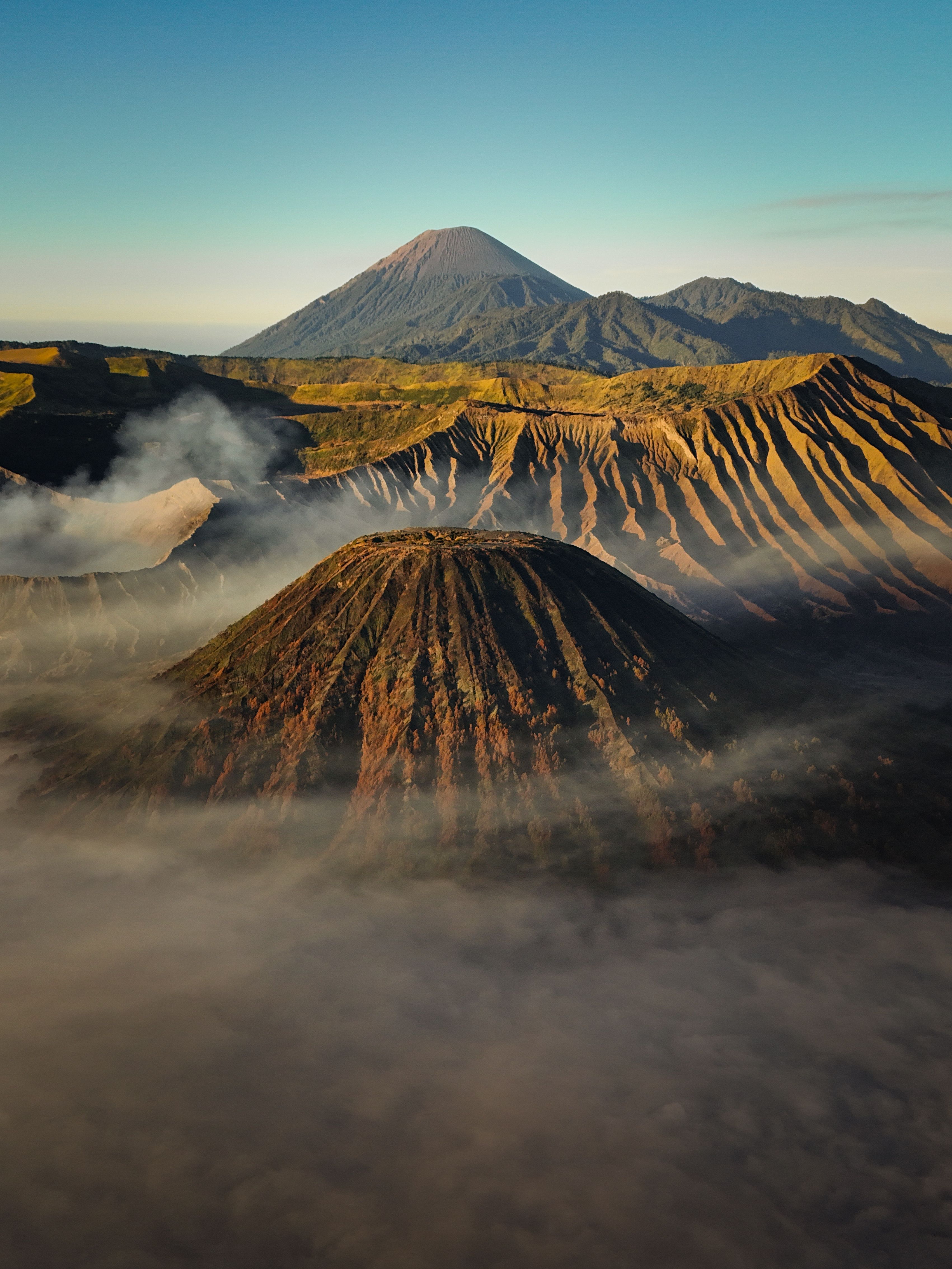 3402x4536 Aerial View of Mount Bromo in East Java · Free