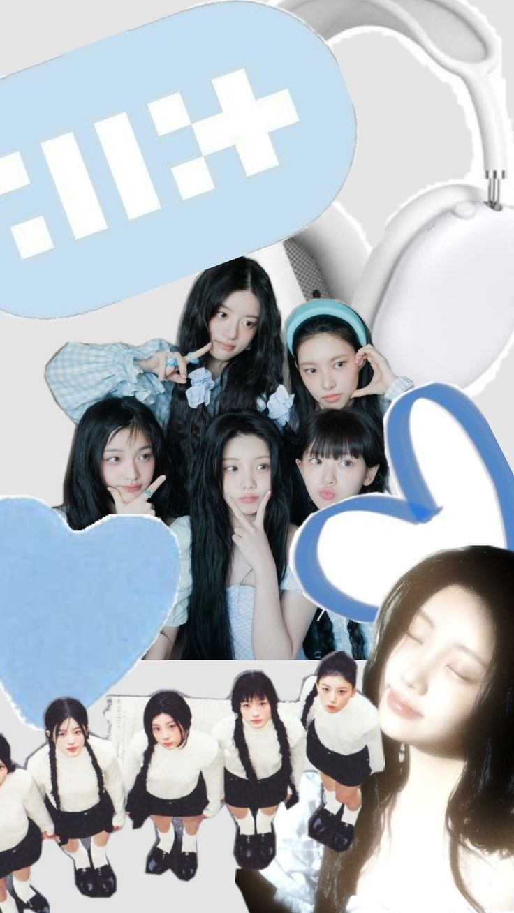 736x1308 ILLIT Wallpaper <3 #ILLIT #magnetic #blue #kpop #Phonewallpaper