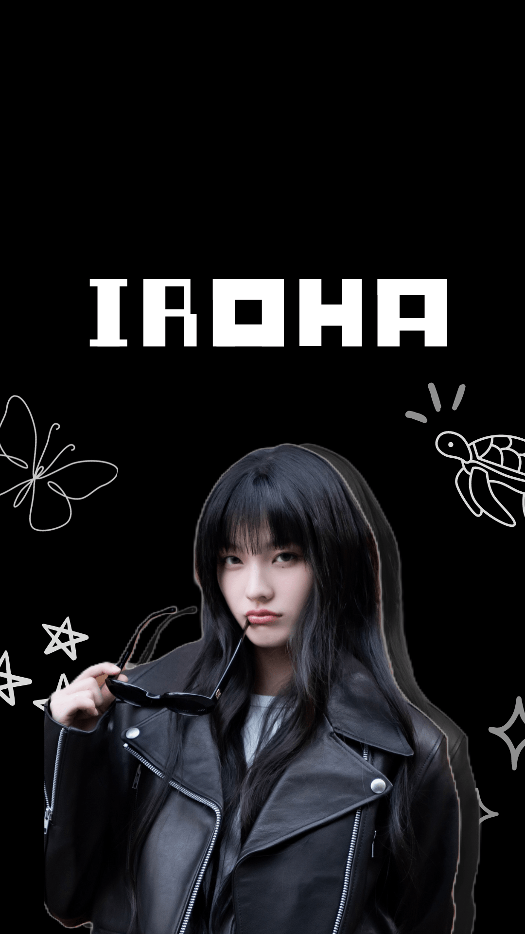 1080x1920 ILLIT Phone Wallpaper for GLLITS (Dark Mode)