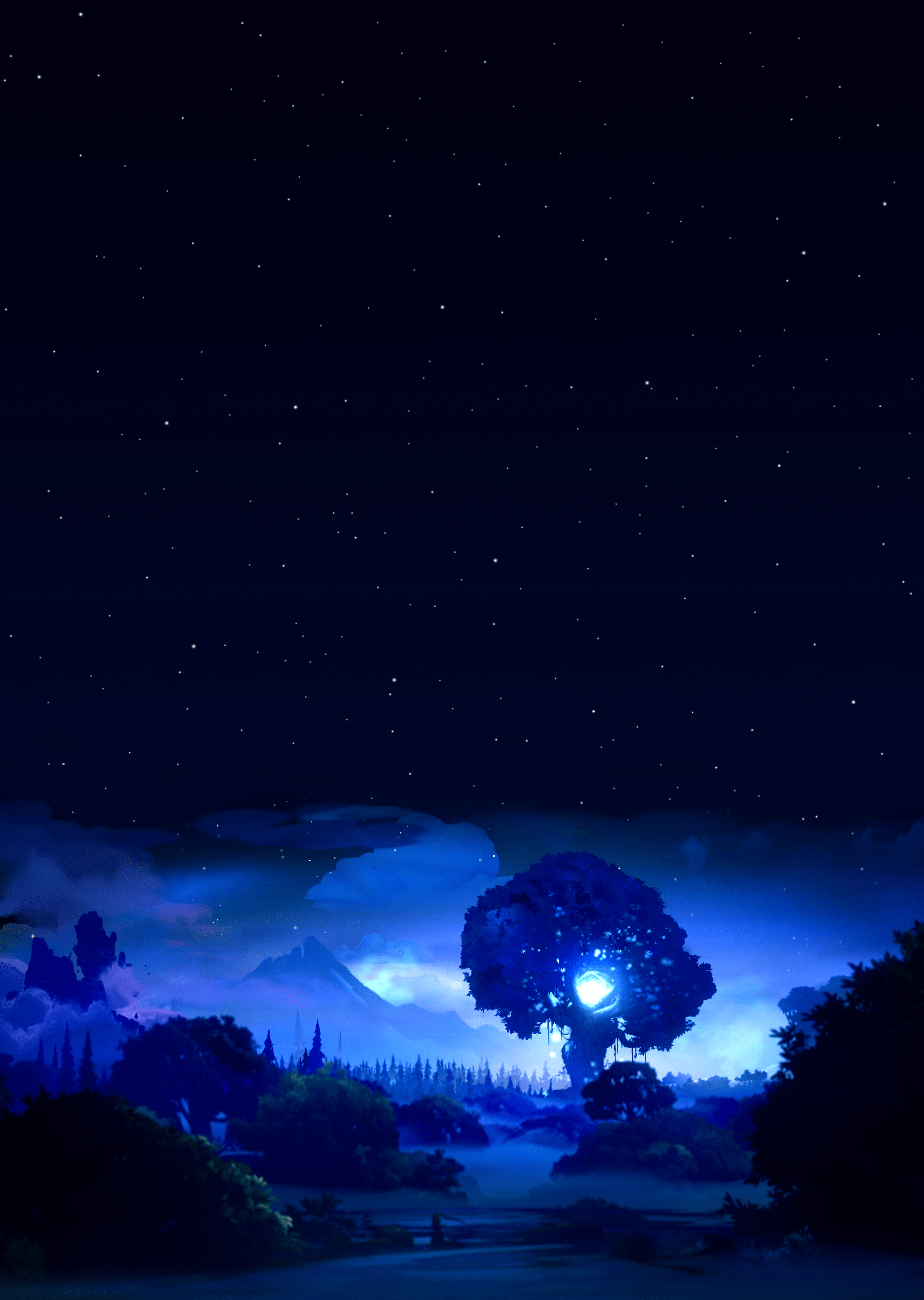 2560x3600 Night of Nibel (phone wallpaper edit)