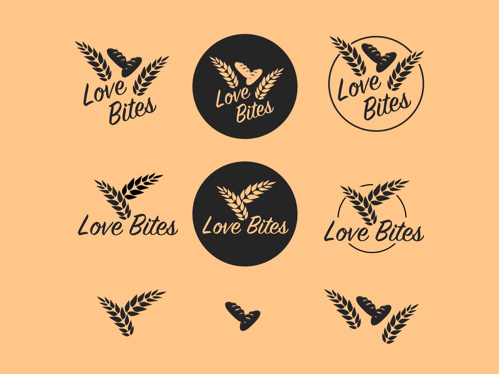 1600x1200 Love Bites Bakery Logo by Vincent on Dribbble