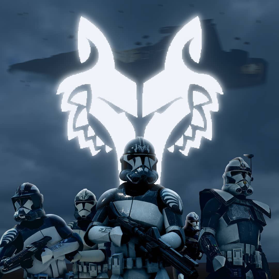 1080x1080 Clone trooper wolf. Clone wars space battle, Clone wars battle wallpaper, Star wars fan art