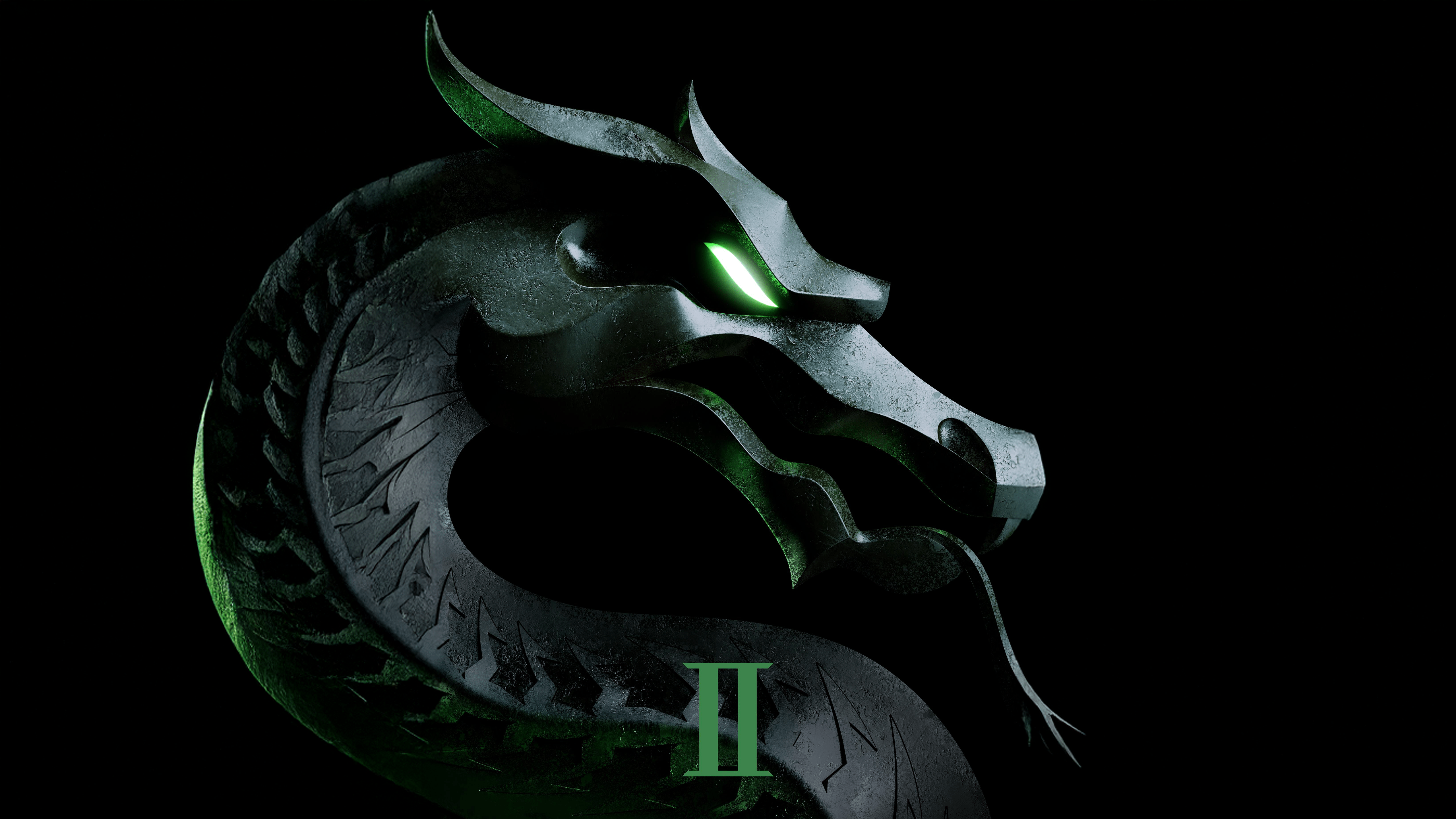 5120x2880 Mortal battalion II, Logo, Amoled, Mortal Kombat (5120x2880) & Mobile Wallpaper
