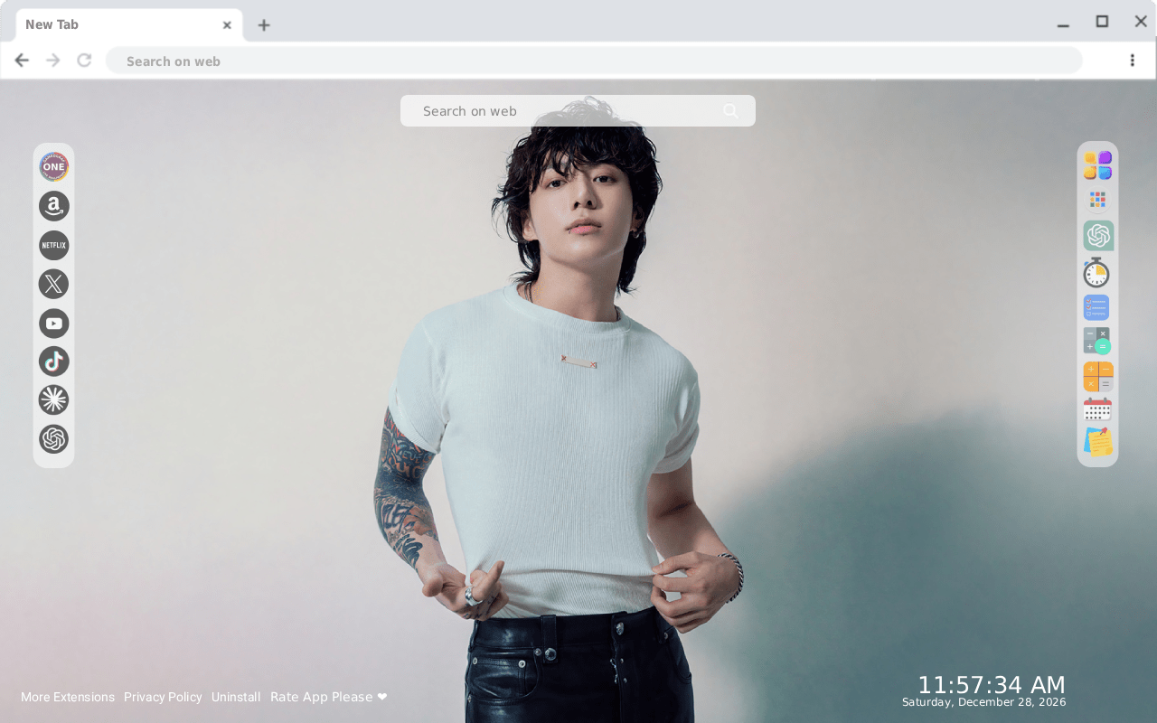 1280x800 Jungkook BTS Wallpaper New Tab Extension Web Store