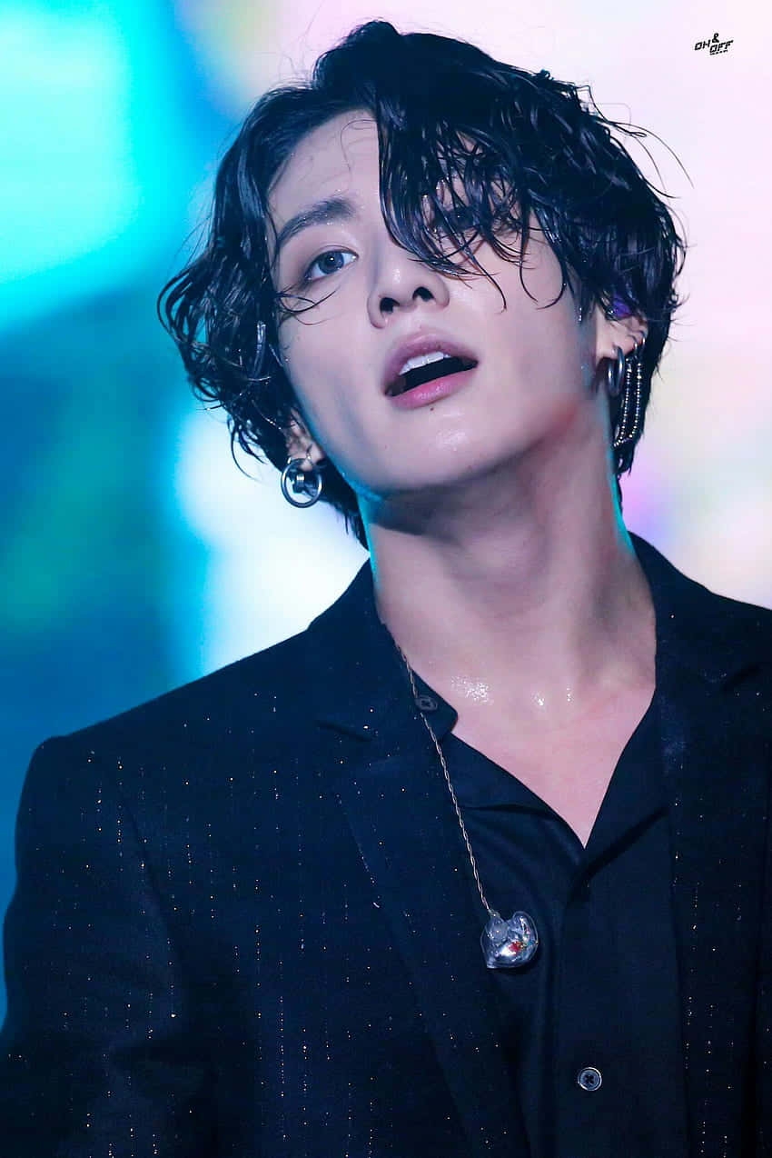 850x1274 Download BTS Jungkook Rocks His Long Hair Wallpaper
