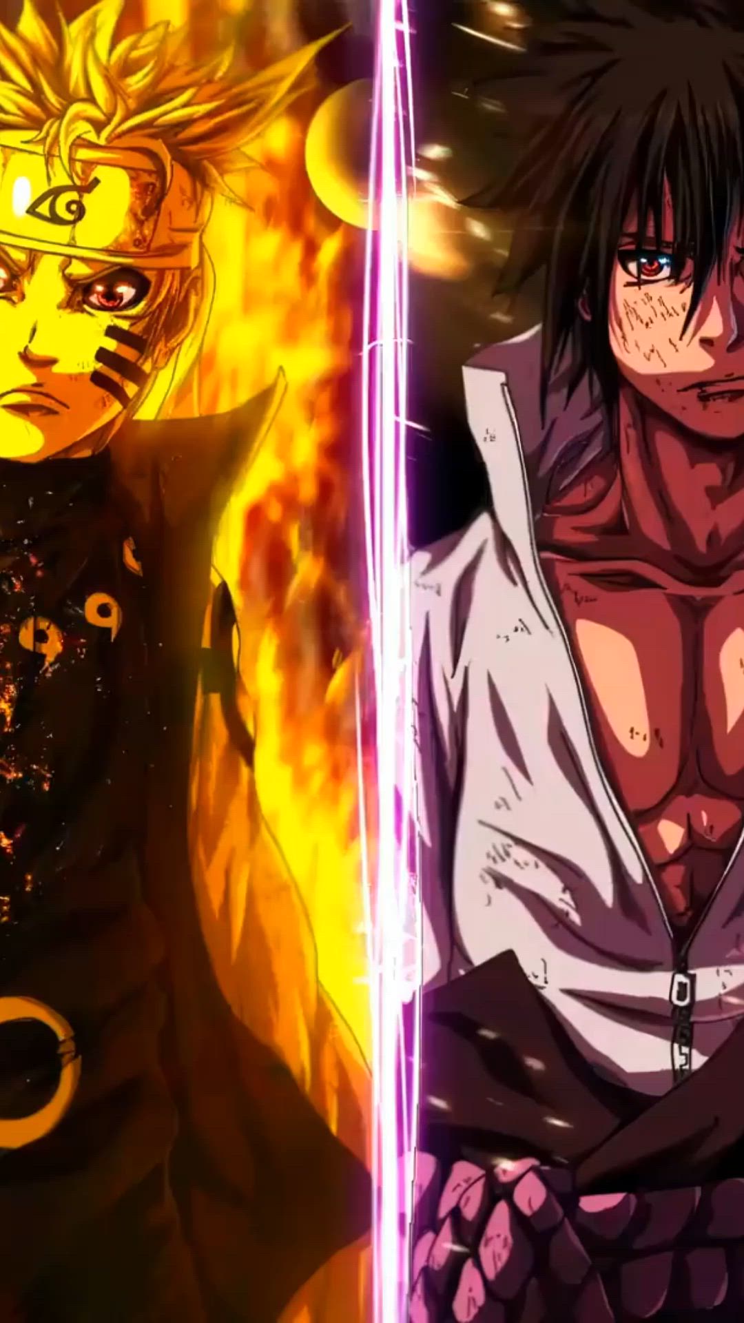 1080x1920 Naruto Six Paths Sage Mode vs Sasuke Six Paths