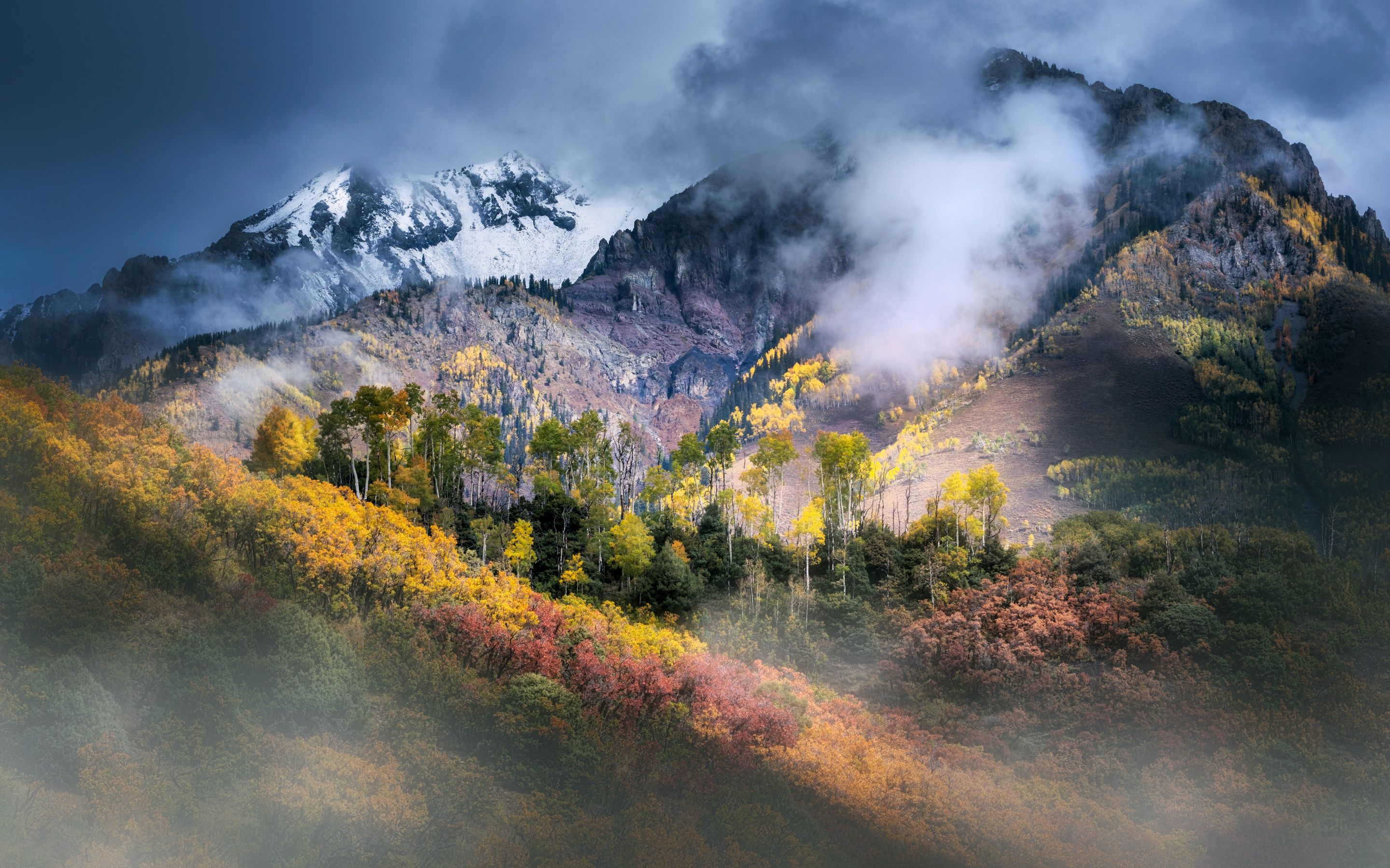 2880x1800 Colorado Wallpaper 4K, Mountain Landscape, Fall Colors