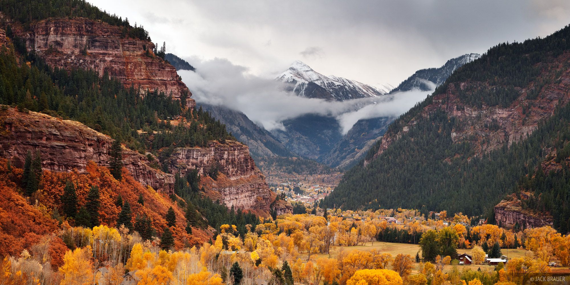 2000x1000 Colorado Fall Colors. Mountain Photography
