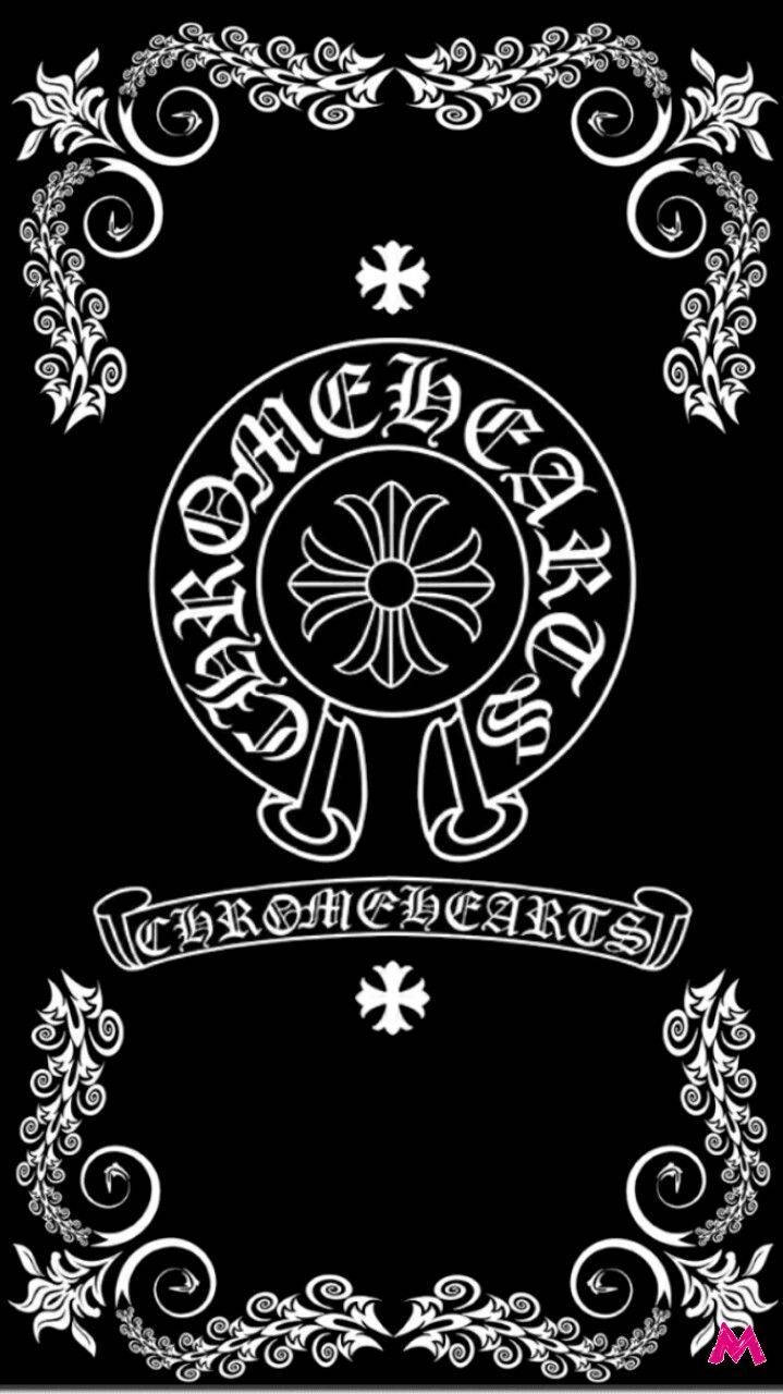 719x1280 Download Chrome Hearts Iconic Logo Wallpaper