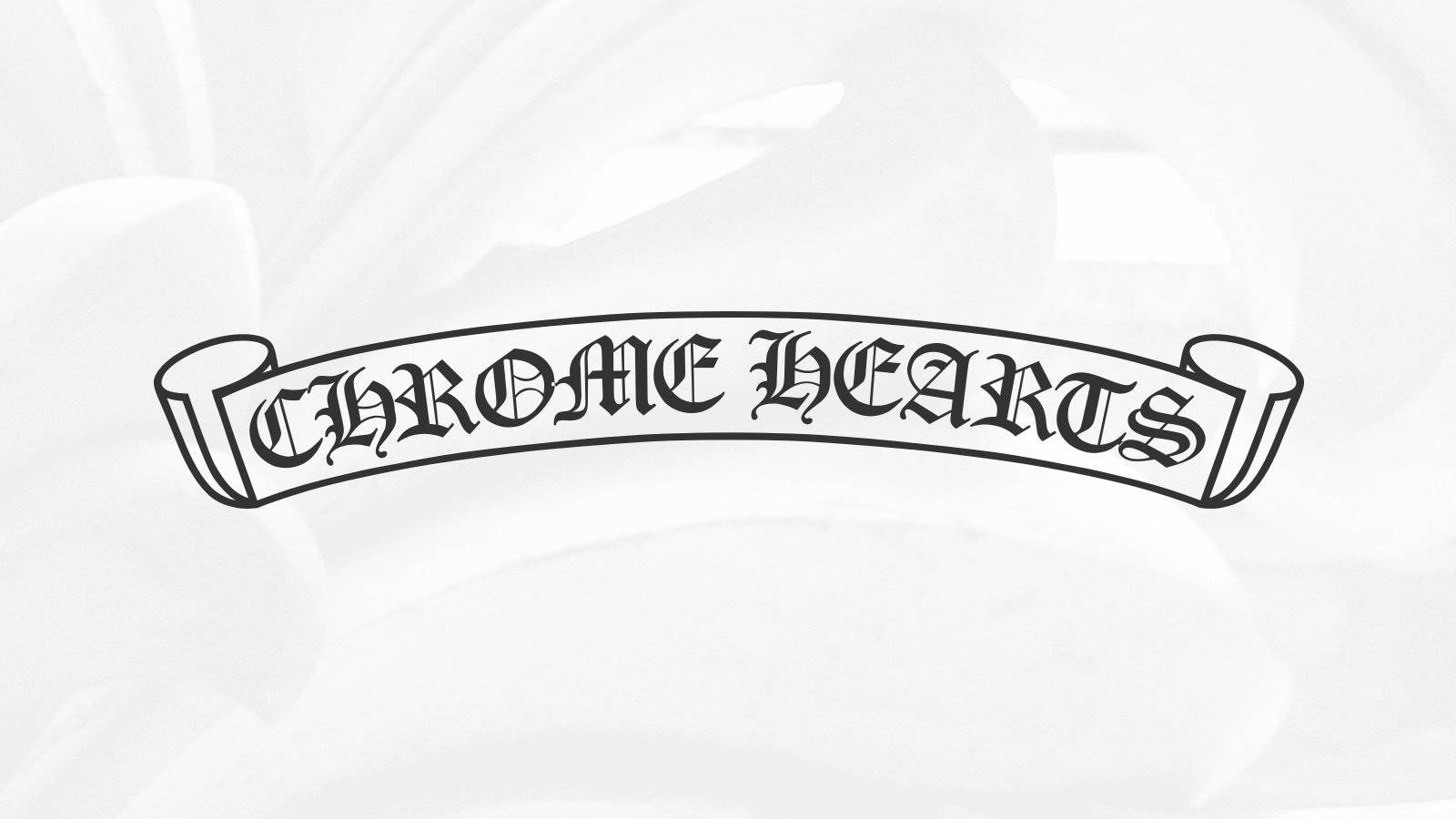 1600x900 Download Chrome Hearts Text Logo Wallpaper