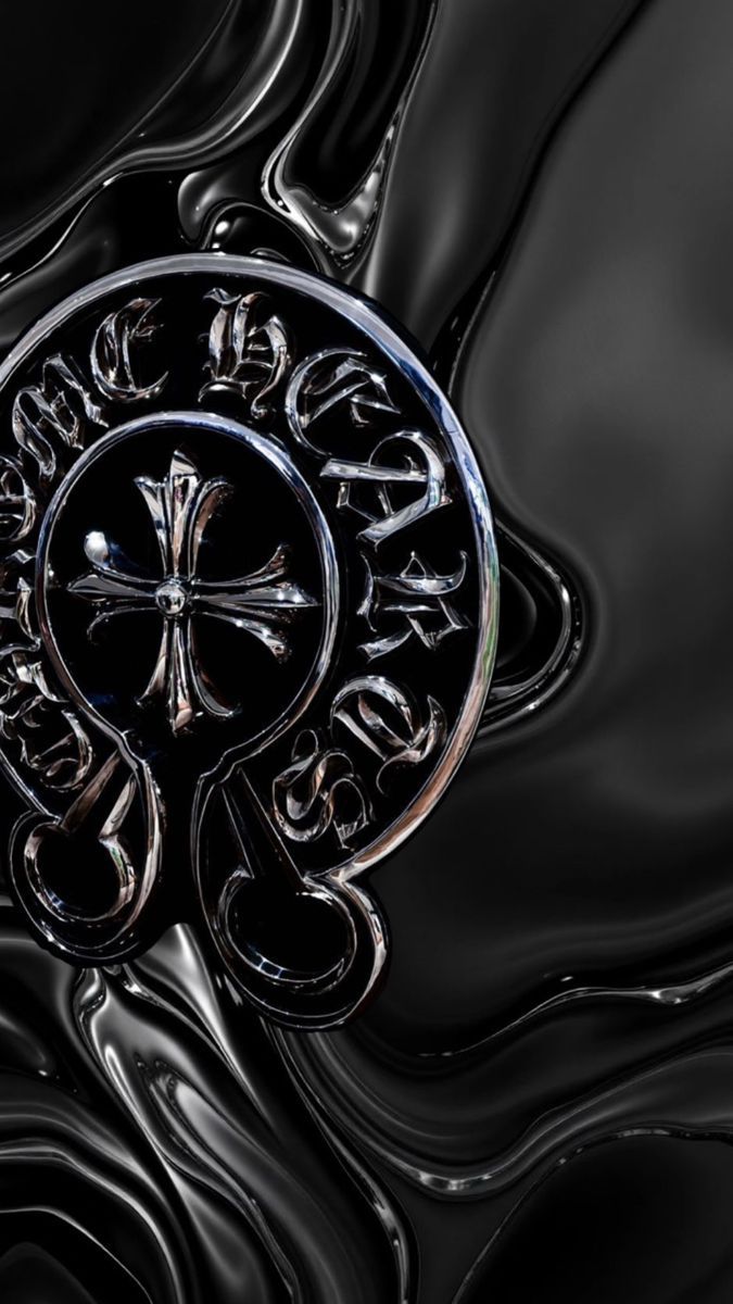 675x1200 Crome hearts wallpaper. Wall paper crome hearts, Chrome hearts wallpaper aesthetic, Black HD wallpaper iphone