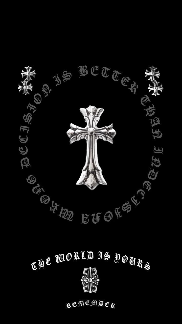 736x1308 Chrome Hearts Scarface Aesthetic Wallpaper. Chrome hearts 4k, Chrome heart wallpaper iphone, Chrome of hearts wallpaper