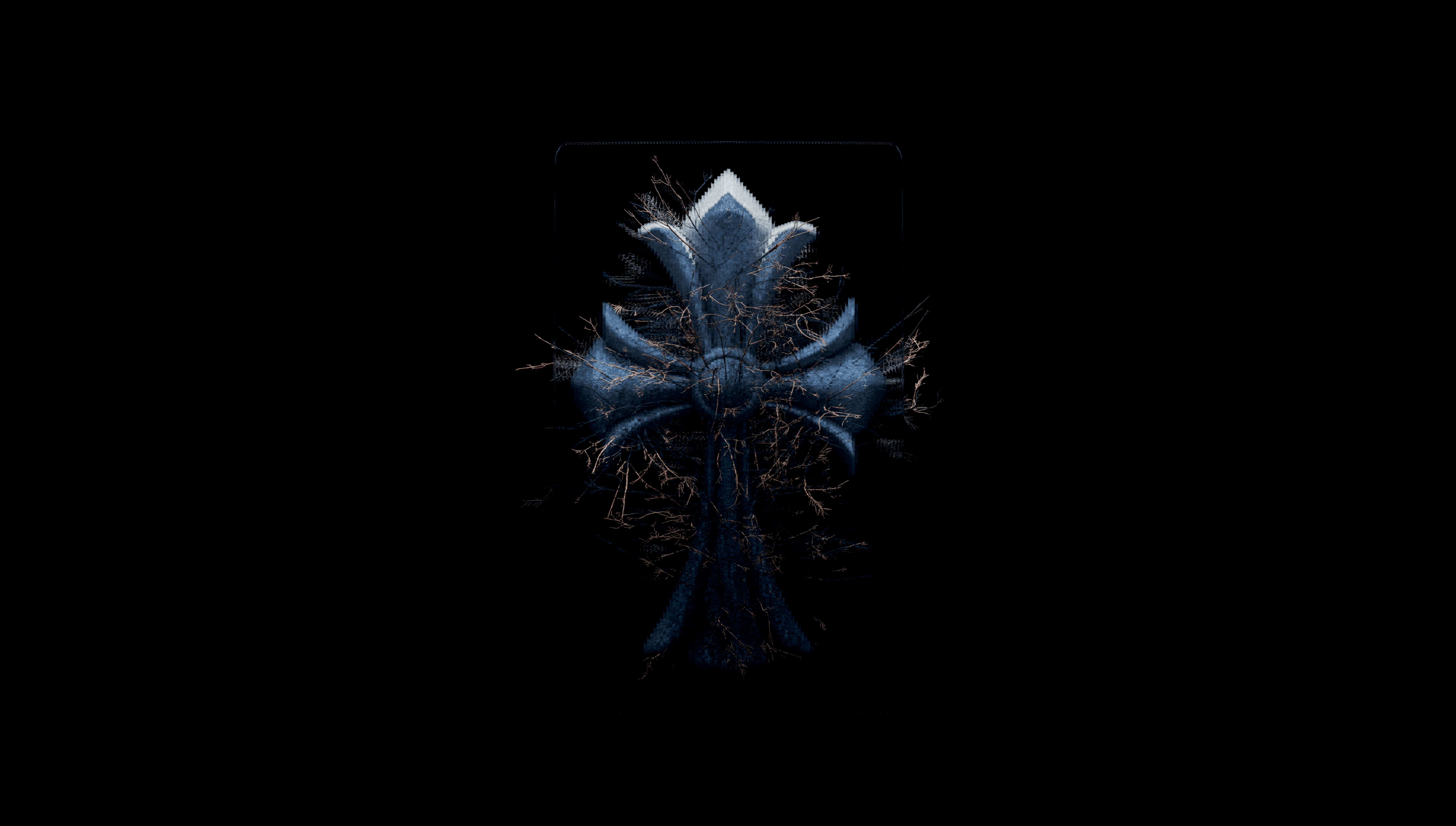 7612x4320 × 4320) Chrome Hearts Wallpaper + Phone (made in Blender)