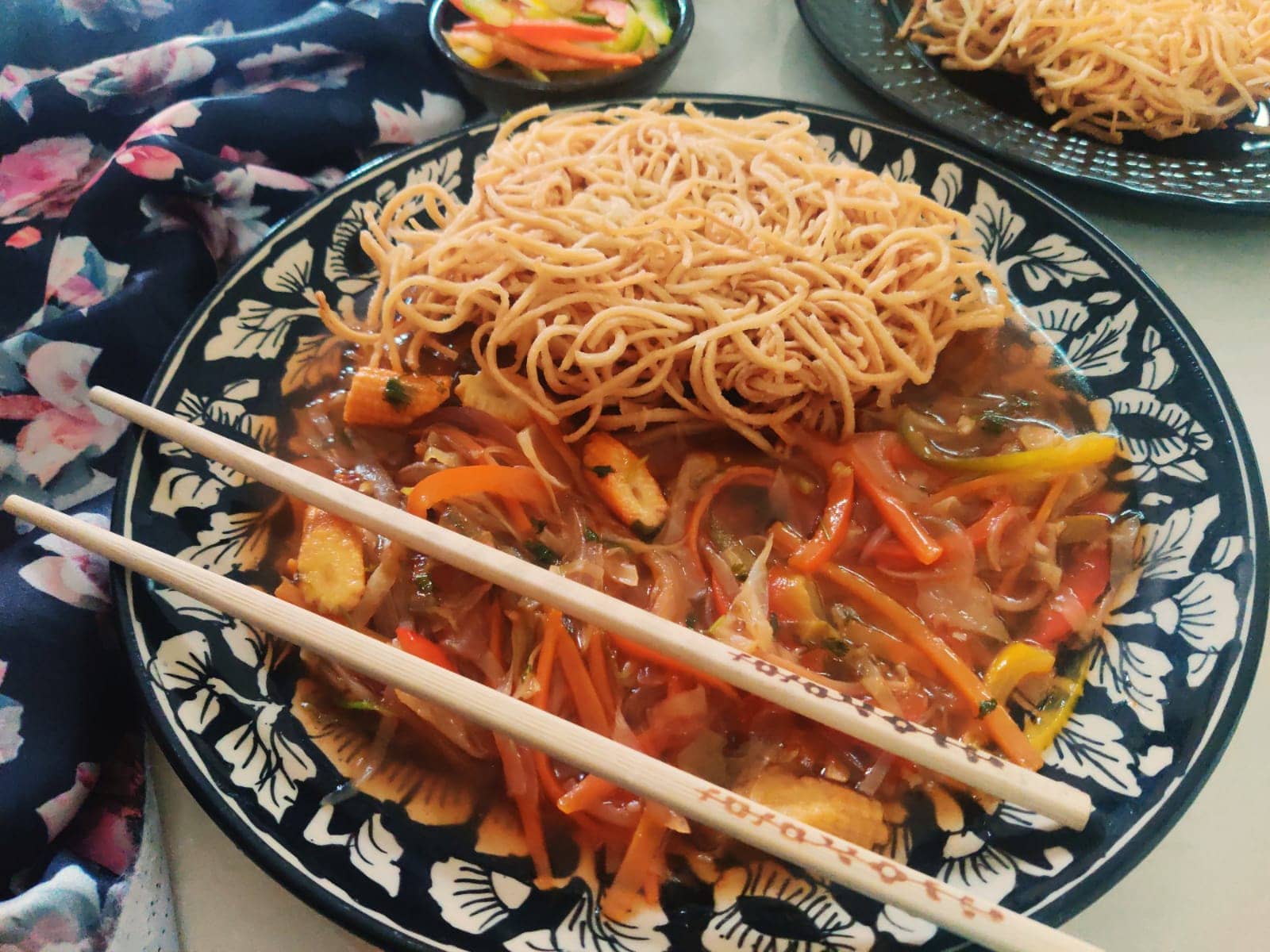 1600x1200 Vegetarian American chop suey Recipe. Saturday Veg Meal Idea