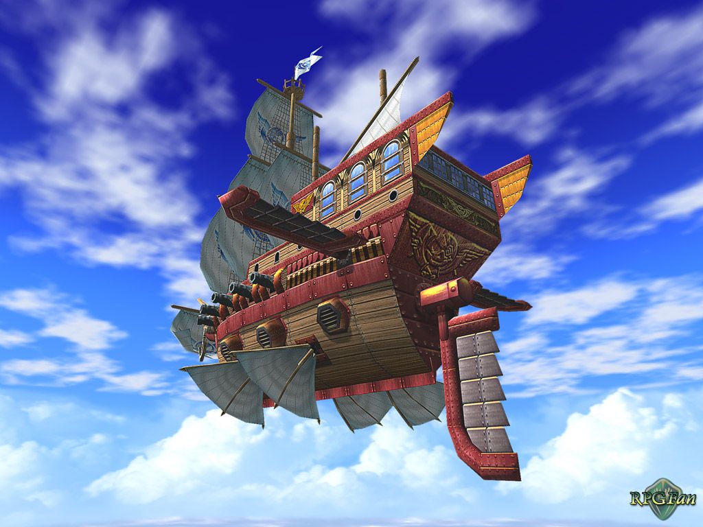 1024x768 Skies of Arcadia Legends Artwork