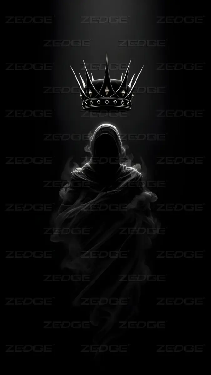 674x1198 dark crown king wallpaper