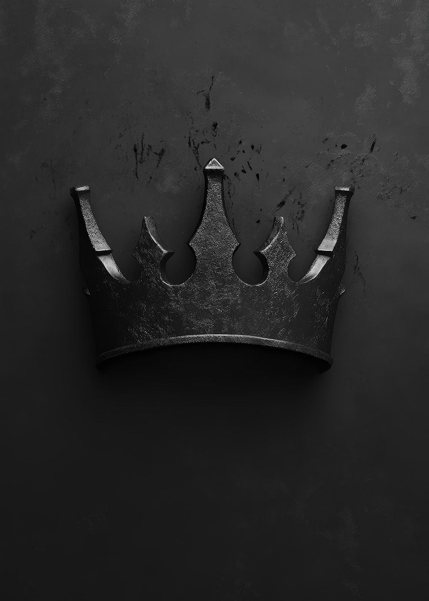 857x1200 Black Metal Crown Poster, Picture & Metal Print