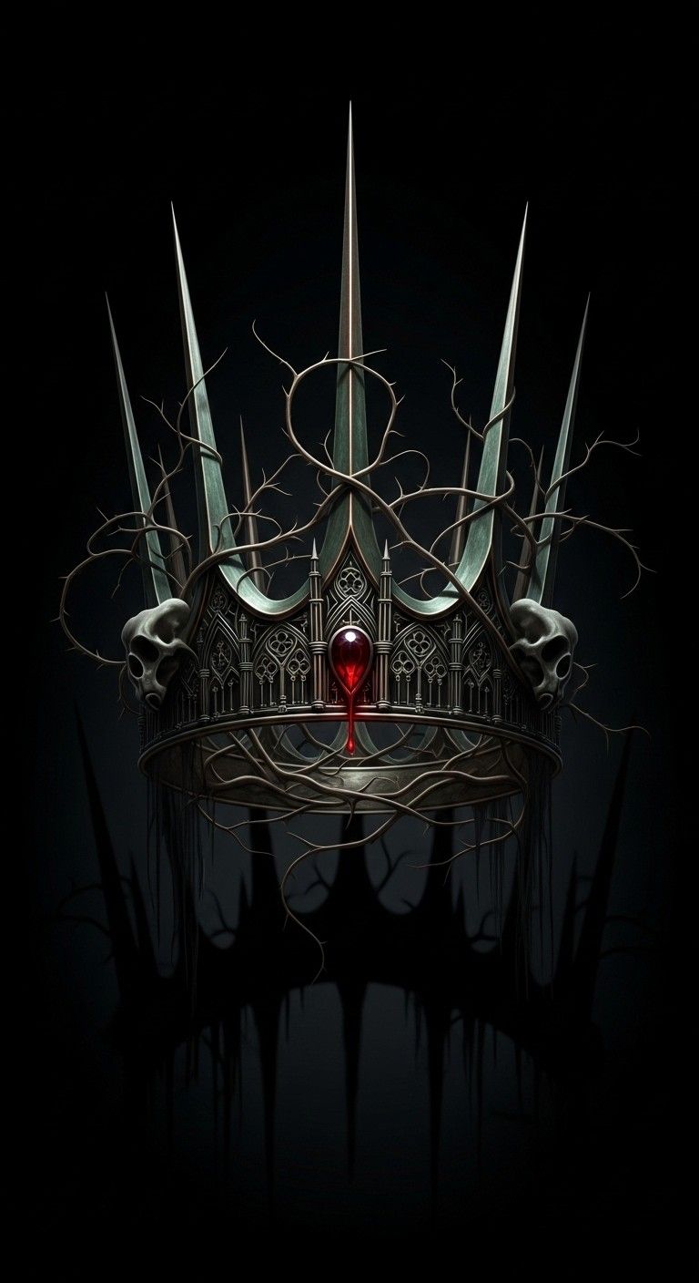 768x1408 Free Thorned Dark Crown Image, Gothic, Thorns