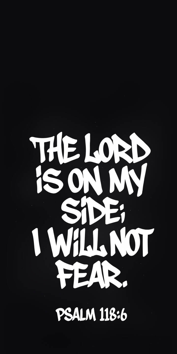 720x1440 No Fear Scripture Wallpaper