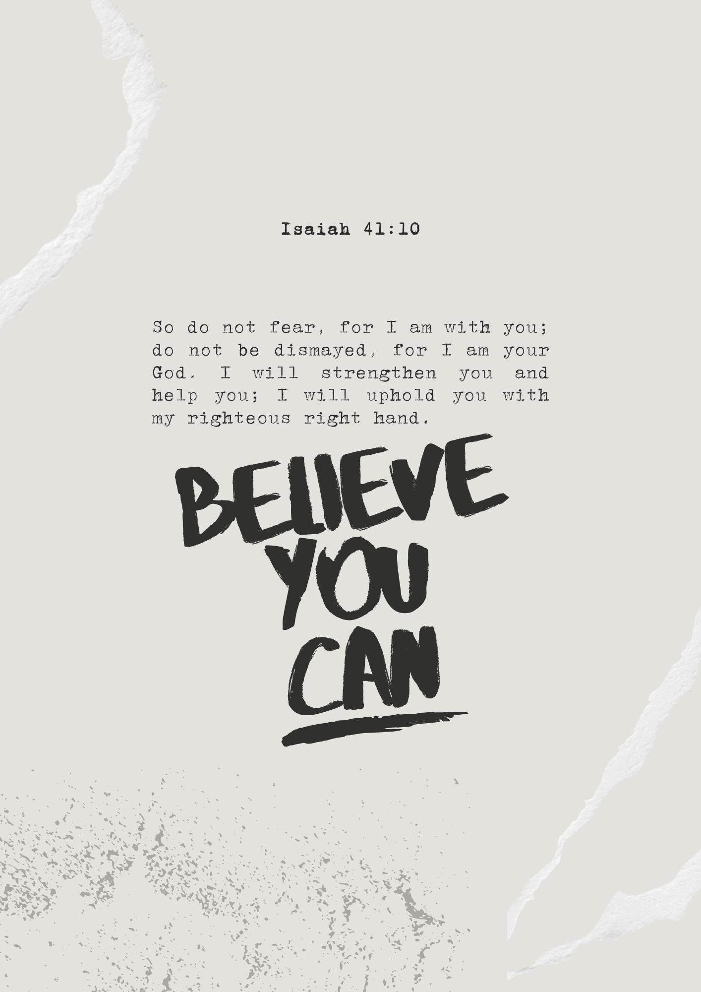 1414x2000 Believe You Can. Modern Christian art print. Scripture posters for teens