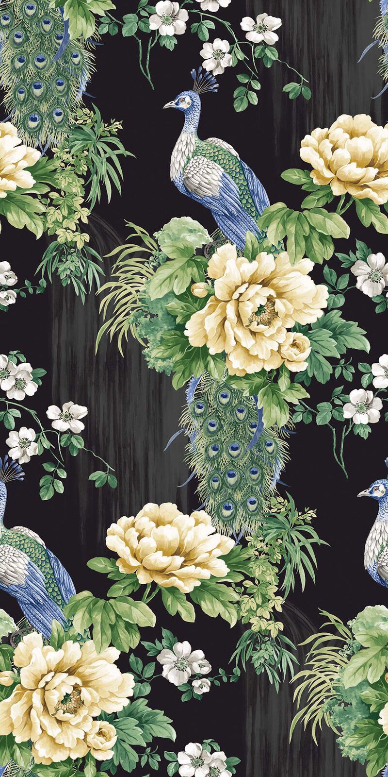 800x1600 Sandy. Peacock Garden Wallpaper