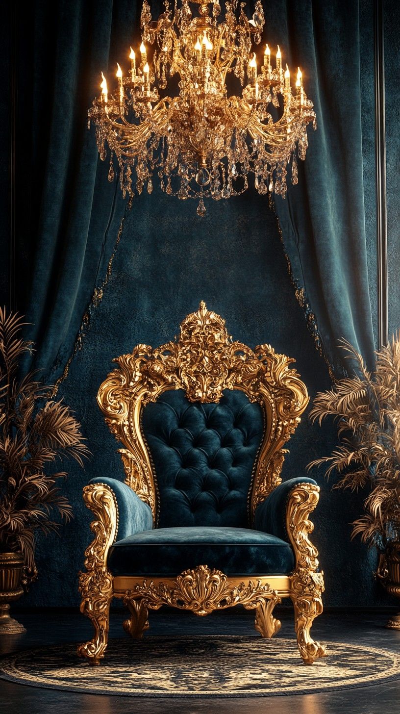 816x1456 Download Ornate Royal Throne Image, Royal, Ornate