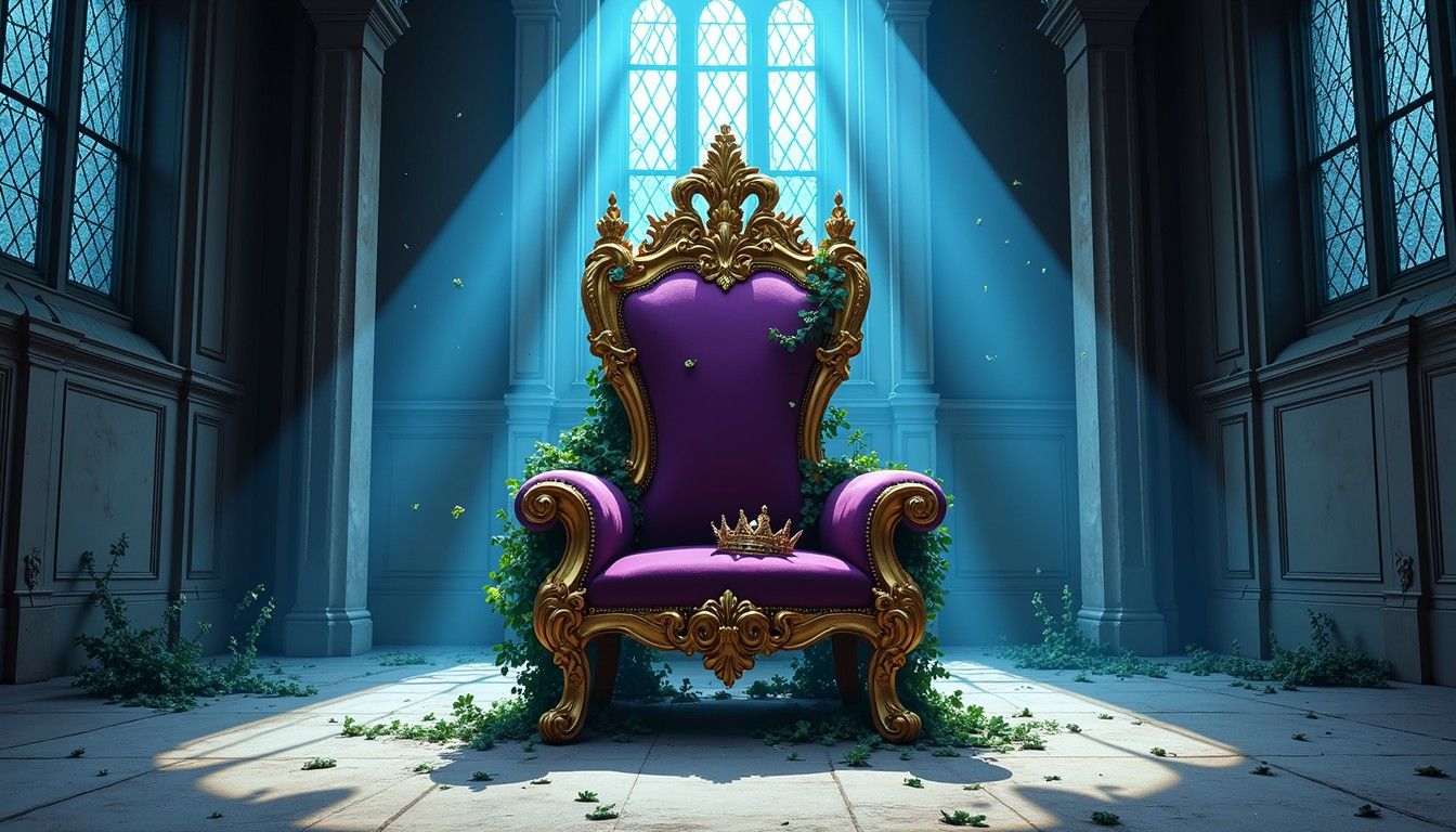 1344x768 Download Abandoned Royal Throne Image, Royal, Abandoned