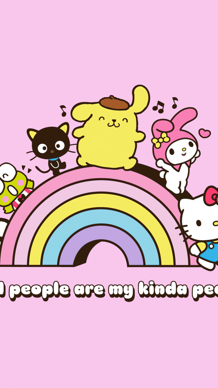 750x1334 Sanrio Wallpaper 4K, BFF, Hello Kitty, My Melody