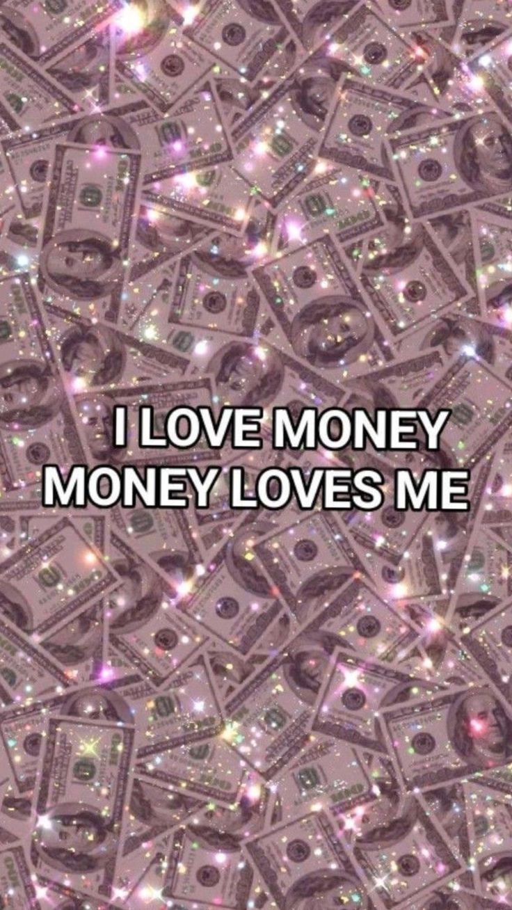 736x1308 Money Affirmation Wallpaper. I love money i love you aesthetic, Purple aesthetic wallpaper iphone with