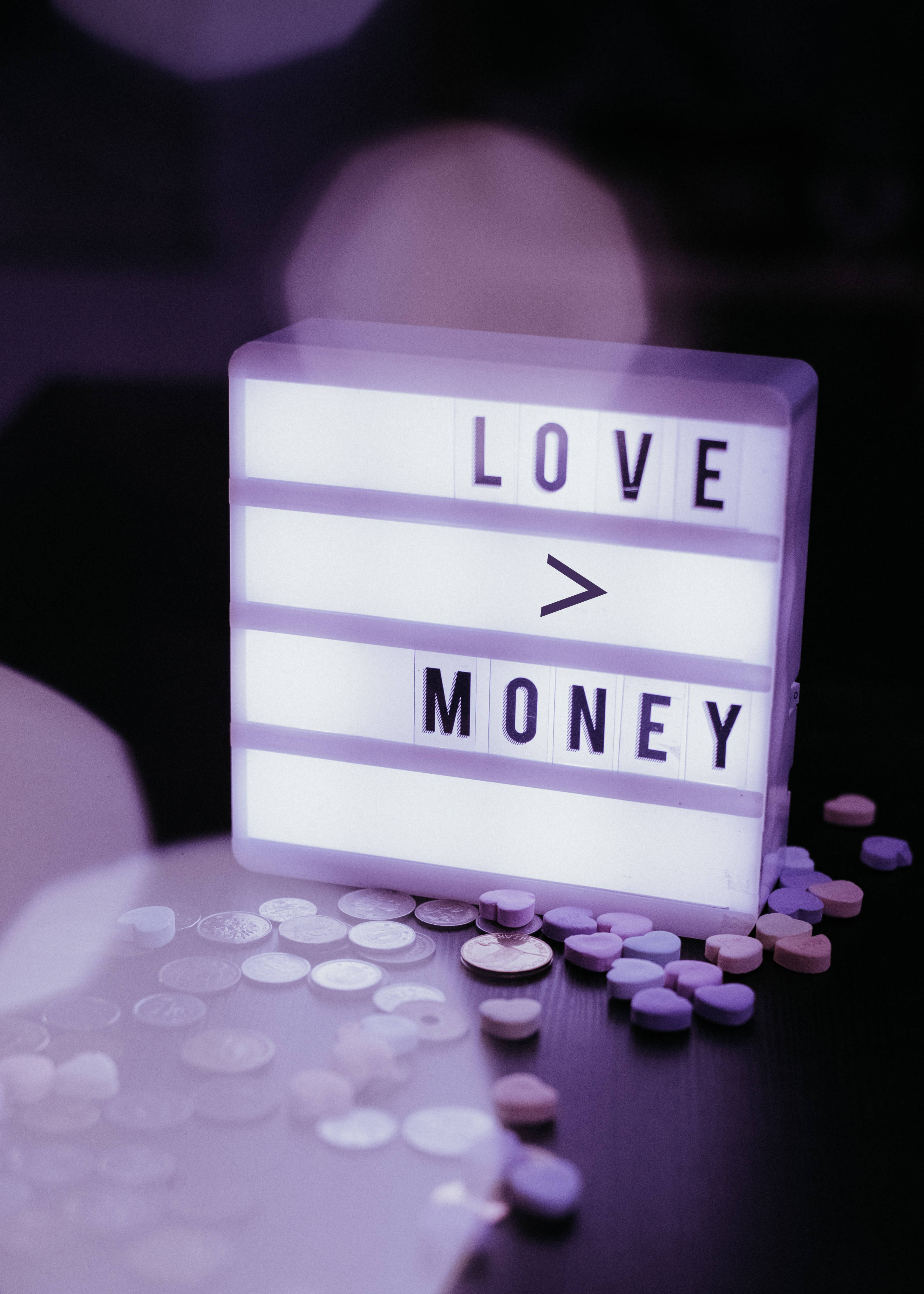 2908x4071 Download Money Is Temporary, Love Is Forever Wallpaper
