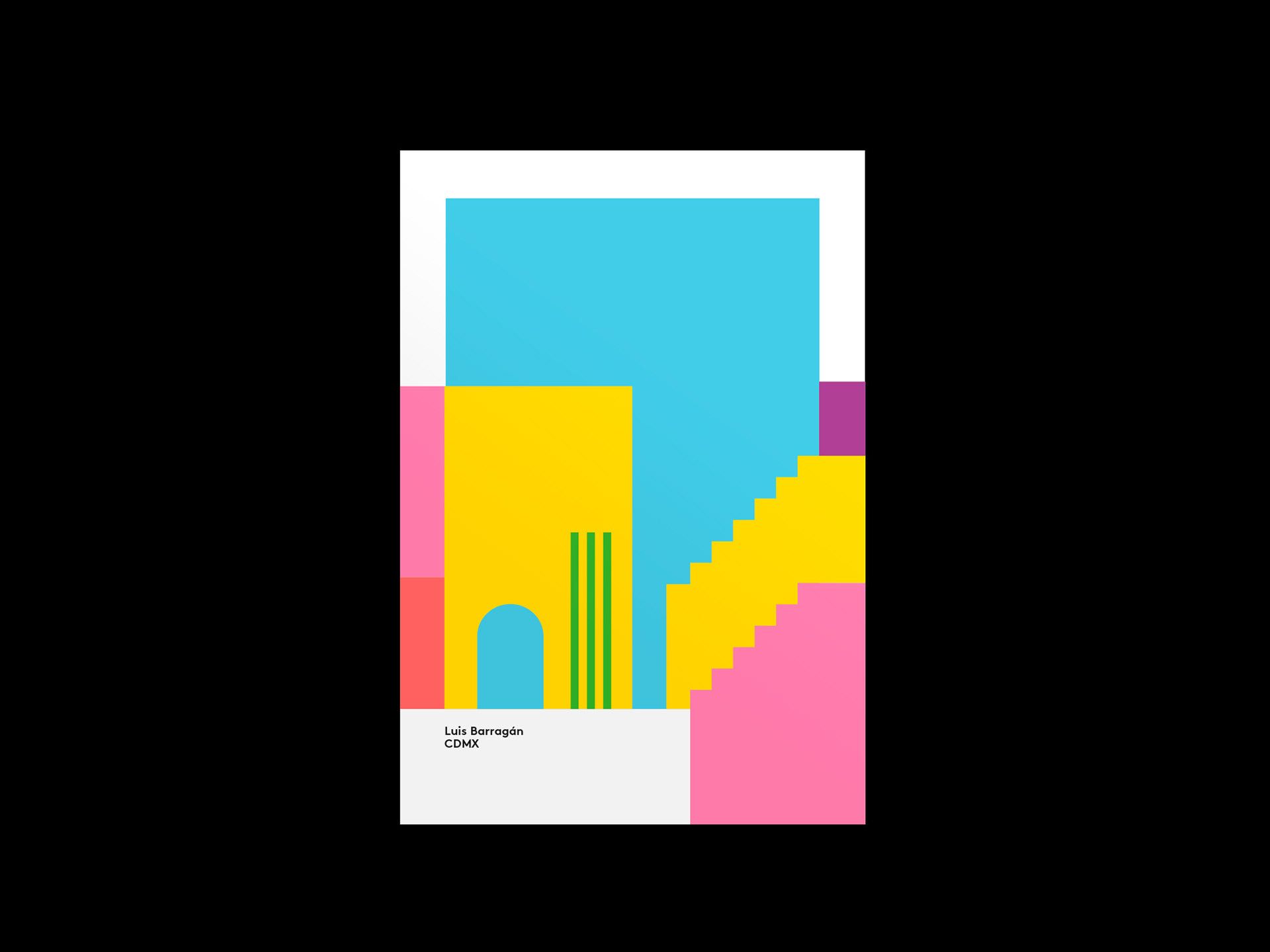 1920x1440 Luís Barragán. Poster Serie Limited Edition (7). Image - Behance