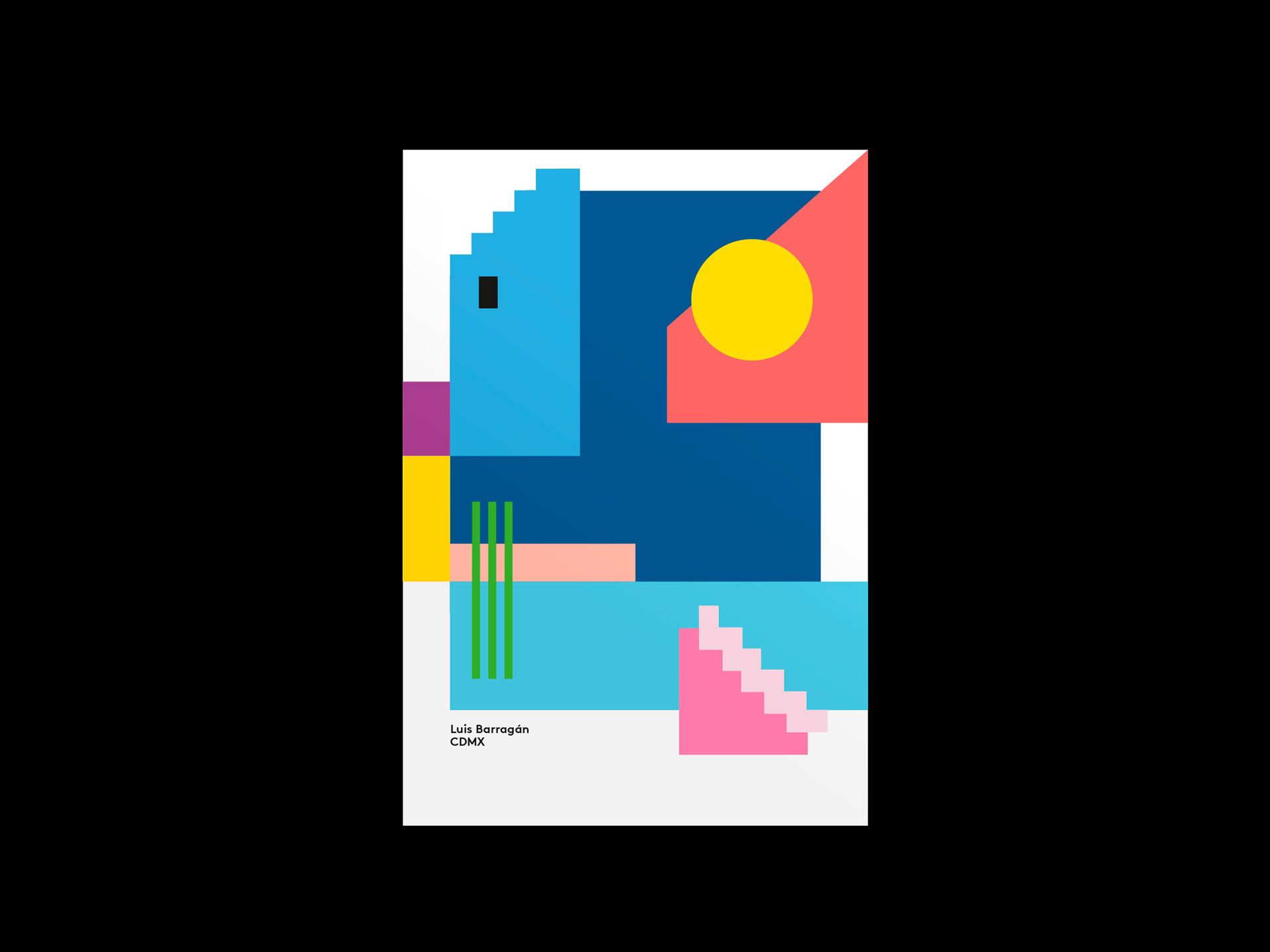 1920x1440 Luís Barragán. Poster Serie Limited Edition (9). Image - Behance