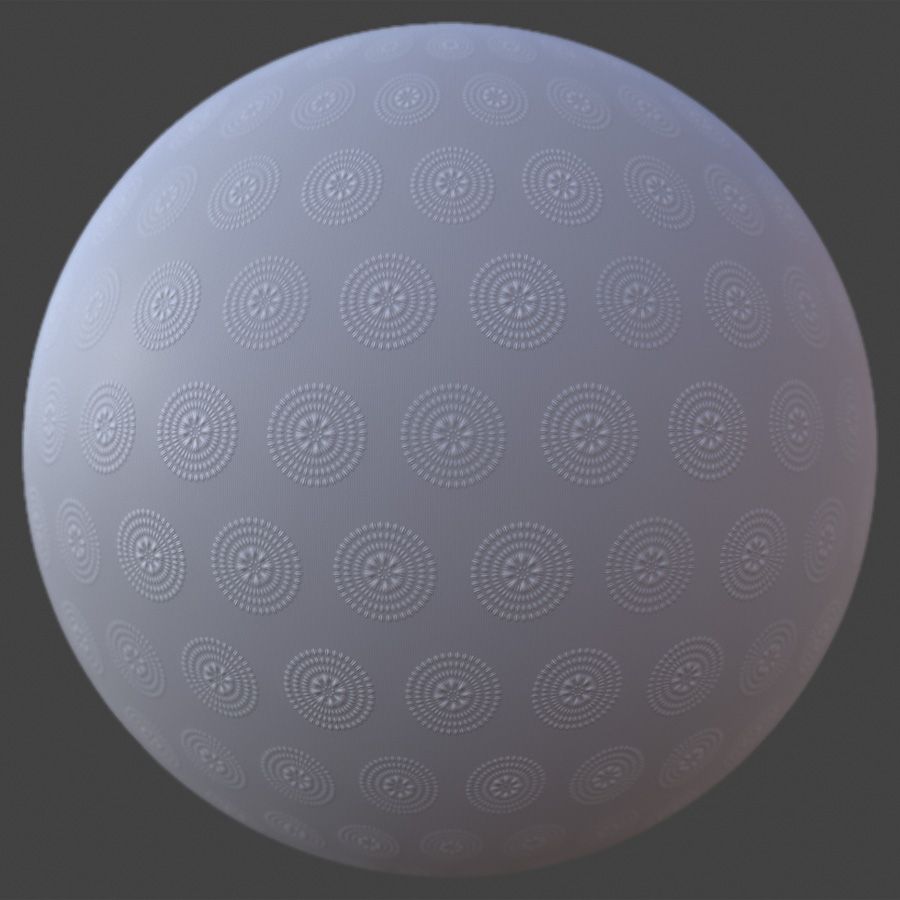 900x900 Round Pattern Wallpaper PBR Material