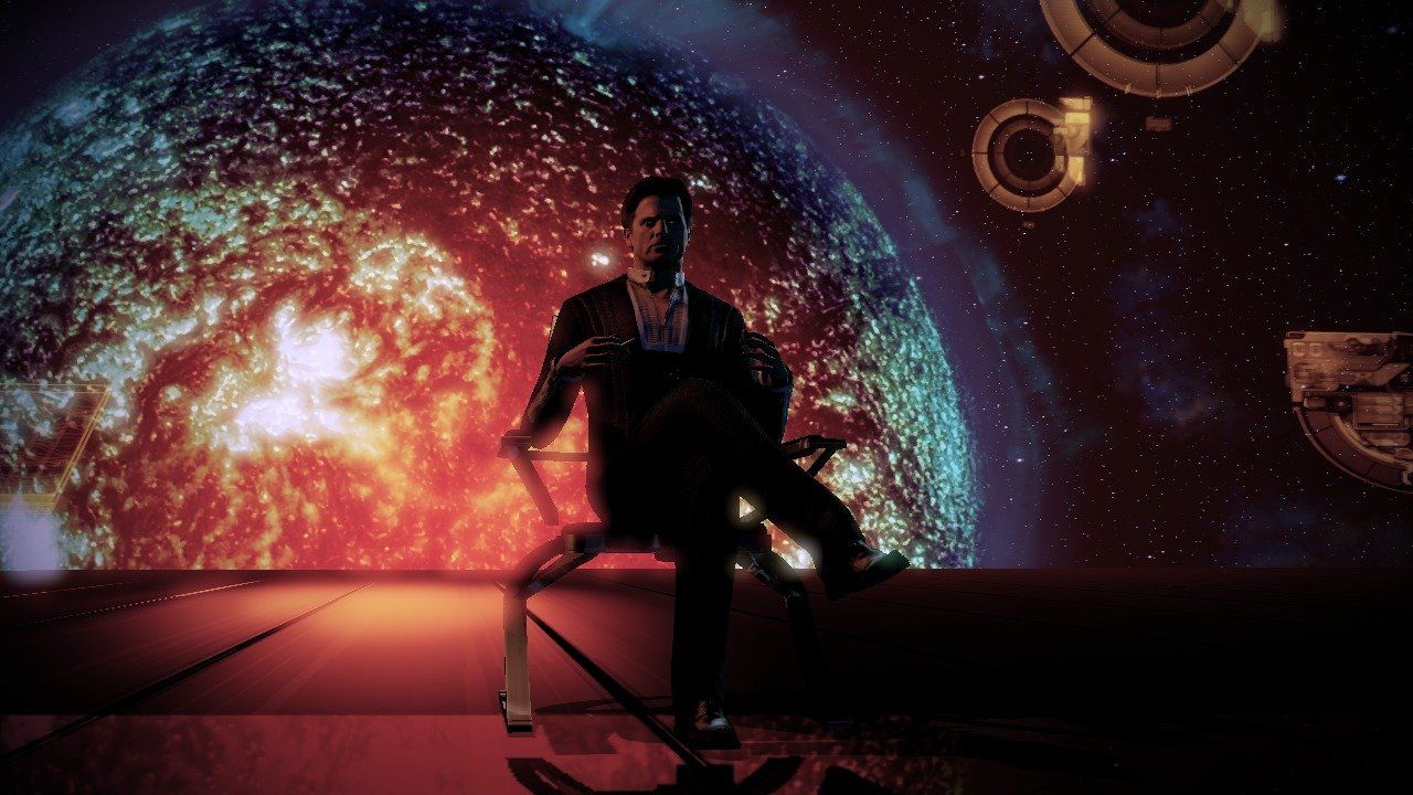 1280x720 Mass Effect 2 Illusive Man Martin Sheen