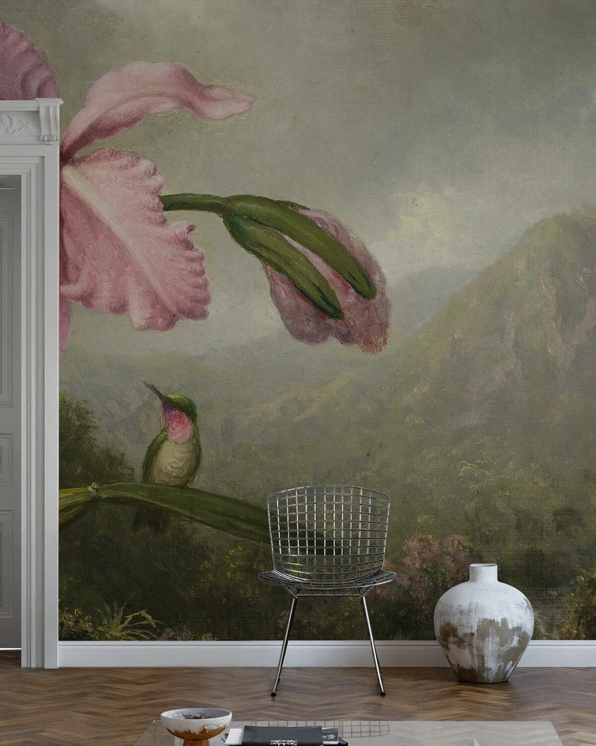 1200x1500 Orchid and Hummingbird Johnson Heade