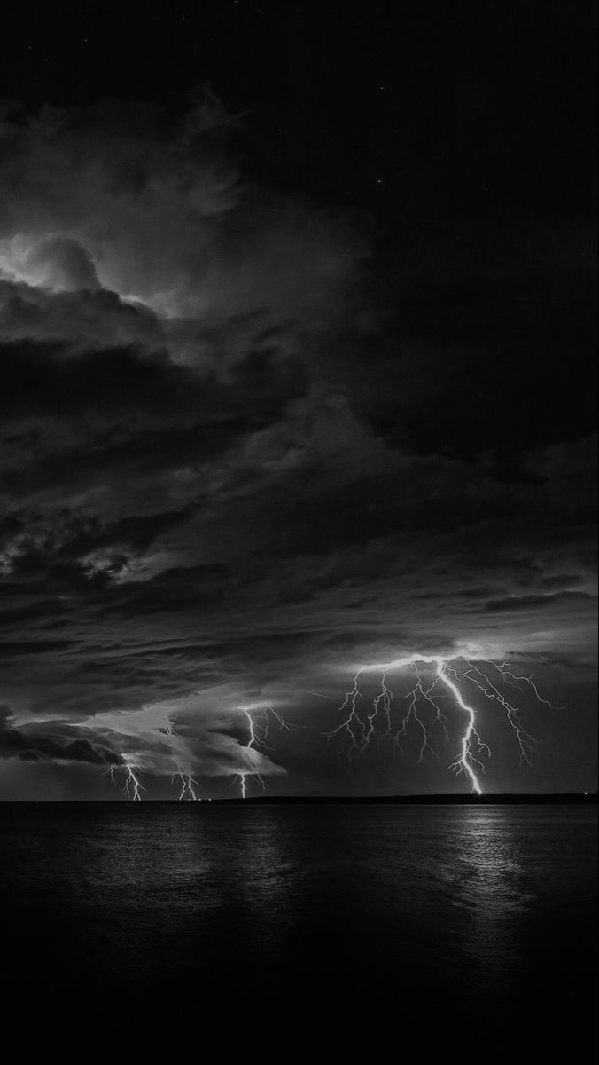676x1200 Capturing the Power of Nature in Black and White. Black storm background, Thunderstorm wallpaper dark, Black storm wallpaper
