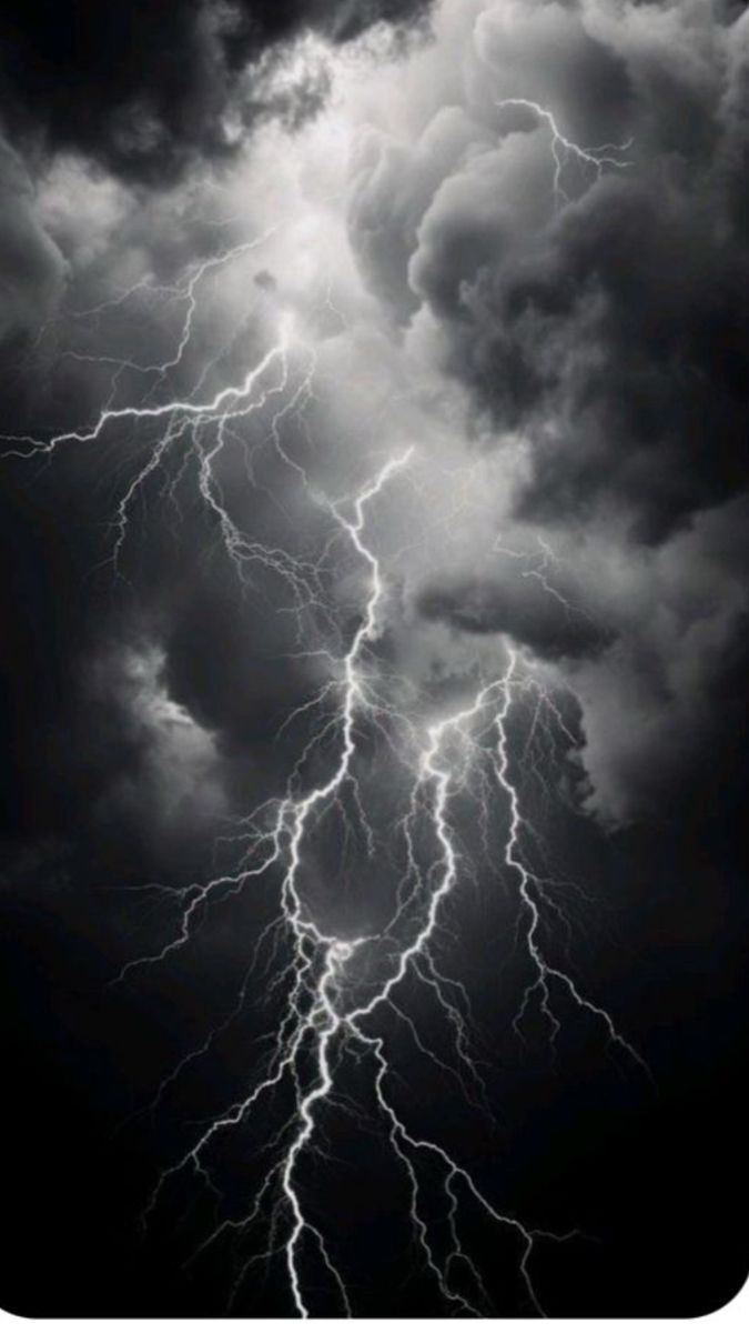 675x1200 Thunderstorm wallpaper aesthetic. Thunderstorm background, Black and white thunderstorm, Black and white lightning