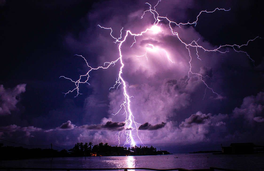 1123x725 Download Aesthetic Magical Lightning Desktop Wallpaper