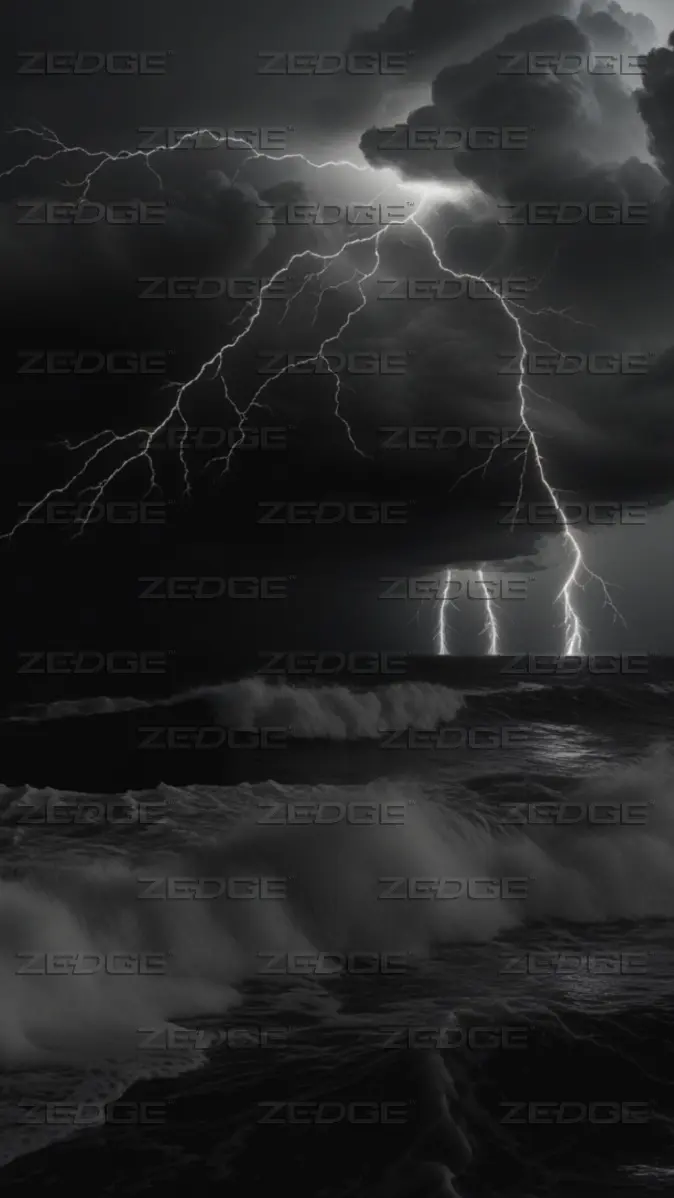 674x1198 Lightning Storm live wallpaper by Black Aesthetic By Azr