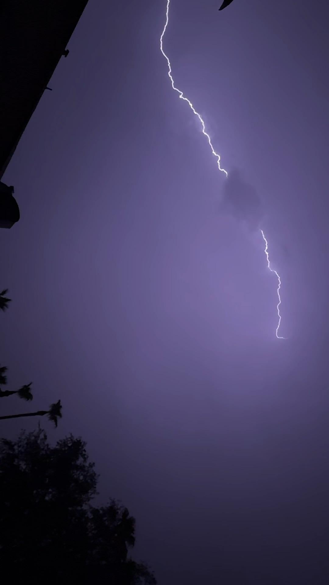 1080x1920 Crazy Storm! Lightning in Mesa