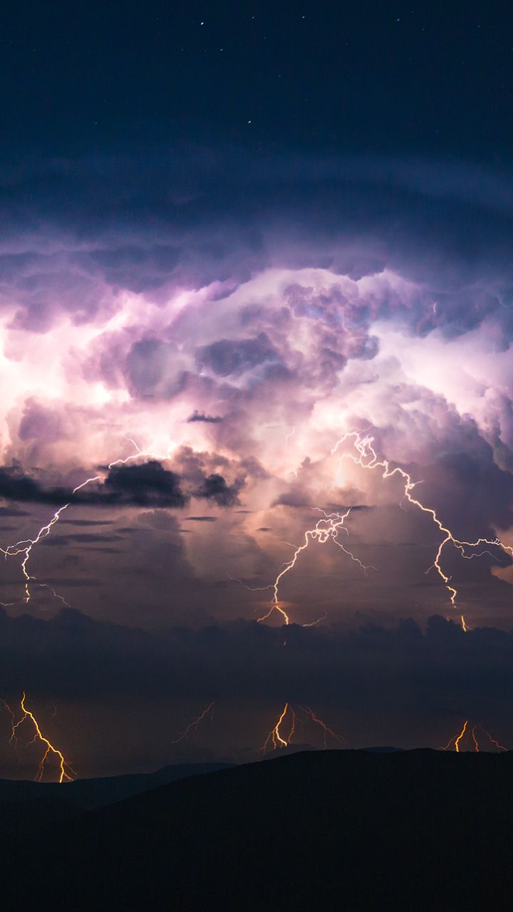 720x1280 Phone wallpaper: Photography, Lightning, Storm, Night, Cloud, Sky 1256448
