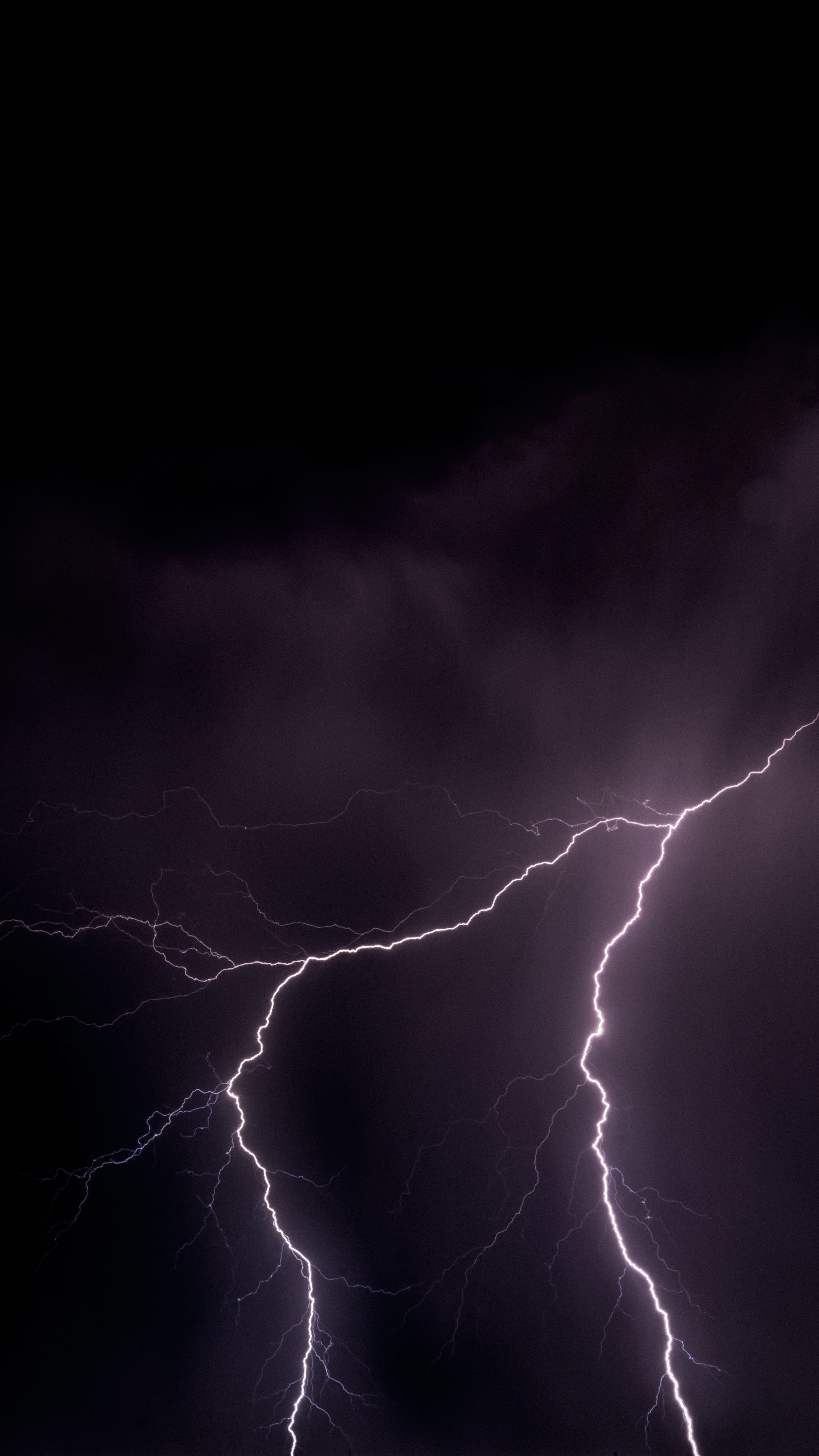 2668x4743 Lightning Strike on Dark Sky · Free