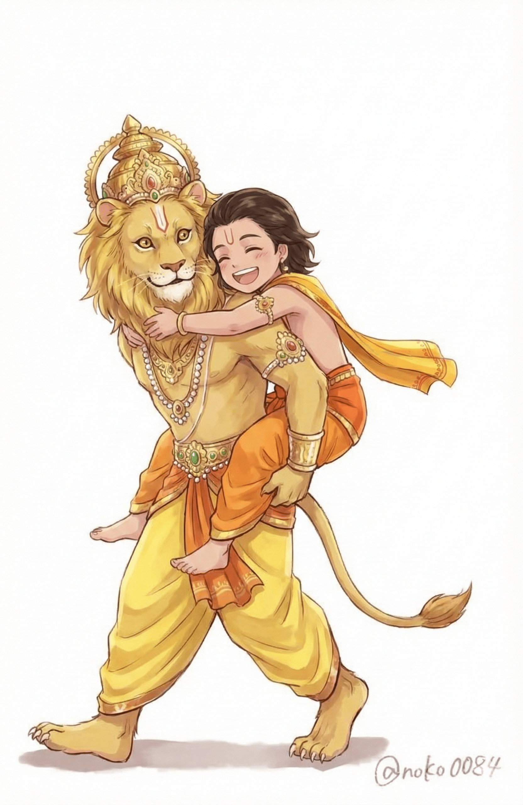 1664x2560 Lord Narasimha & Prahlada ideas. narasimha avatar, narasimha artwork, narsimha dev