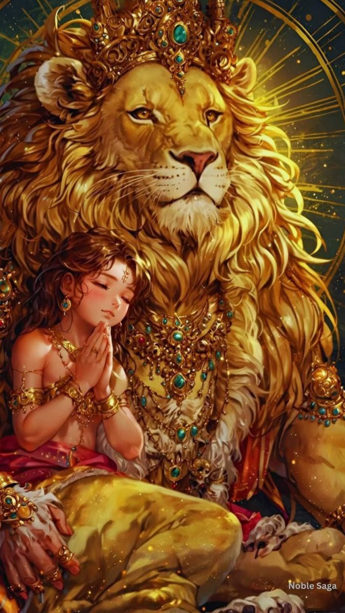 675x1200 Lord Narasimha & Prahlada ideas. narasimha avatar, narasimha artwork, narsimha dev