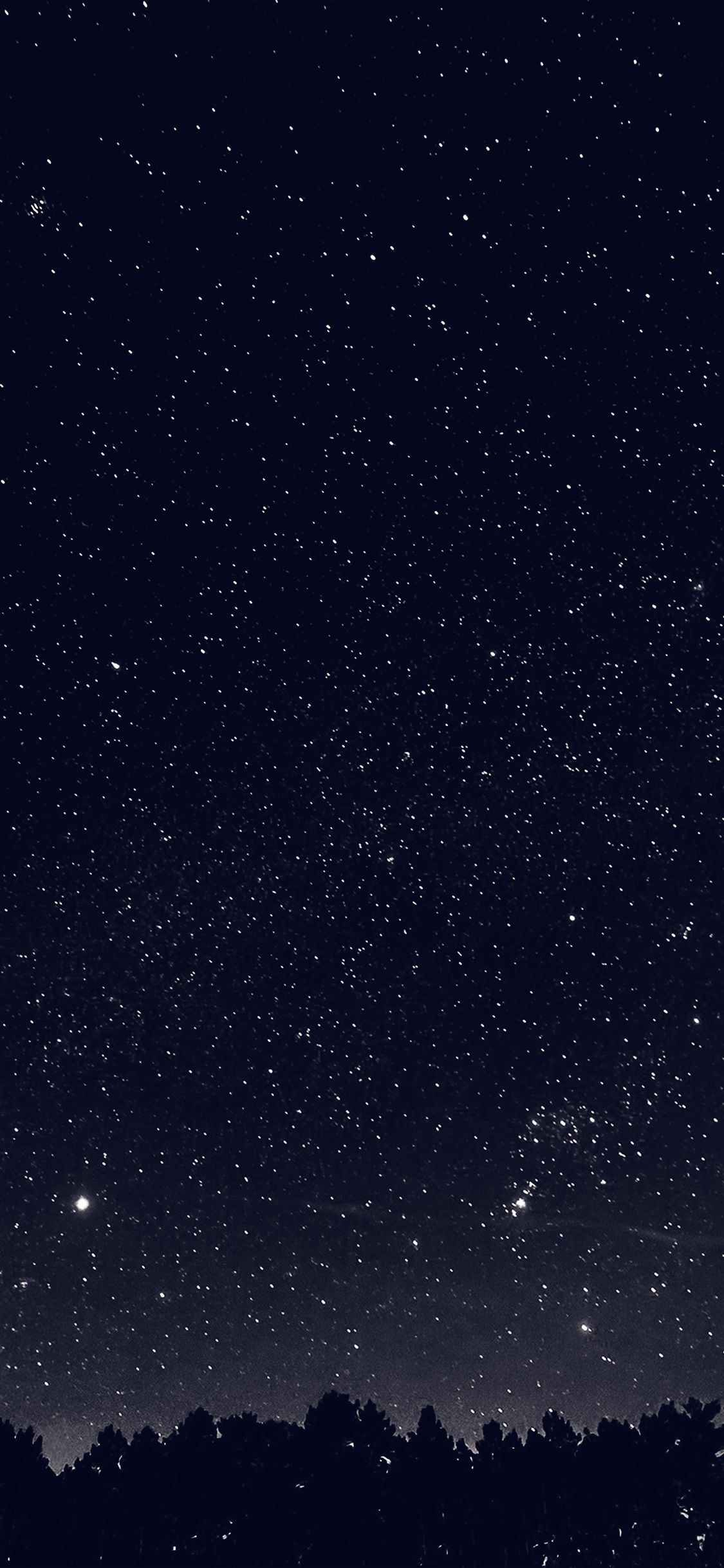 1125x2436 Dark Night Sky 4k iPhone Wallpaper