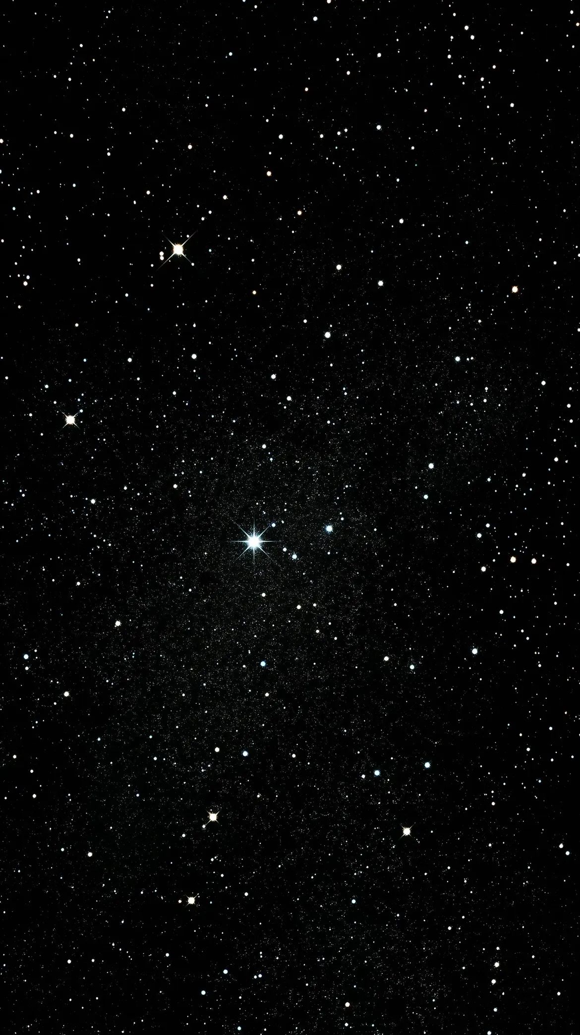1170x2088 Black Starry Sky Wallpaper
